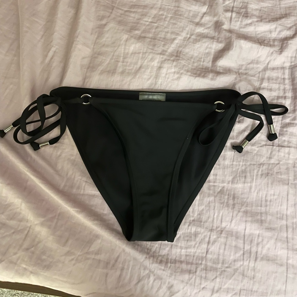 Express Swim side tie metal ring bottoms